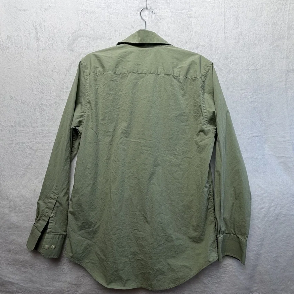 Banana Republic Shirt Mens Green Stretch Size Medium